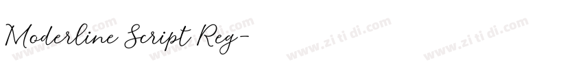 Moderline Script Reg字体转换
